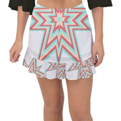 Pop Art T- Shirt Retro Star 3 Fishtail Mini Chiffon Skirt by maxcute