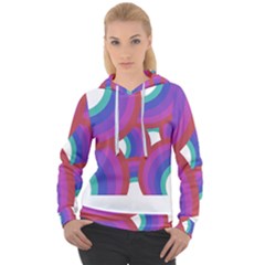 Rainbow T- Shirt Psychedelic Rainbow T- Shirt Women s Overhead Hoodie by maxcute