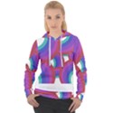 Rainbow T- Shirt Psychedelic Rainbow T- Shirt Women s Overhead Hoodie View1