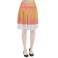 Rainbow T- Shirt Rainbow With Sun T- Shirt Pleated Skirt by maxcute