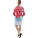 Rose T- Shirt Neotraditional Rose T- Shirt Long Sleeve Hoodie Dress View2