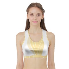 Shells T- Shirtshell T- Shirt Sports Bra With Border by maxcute