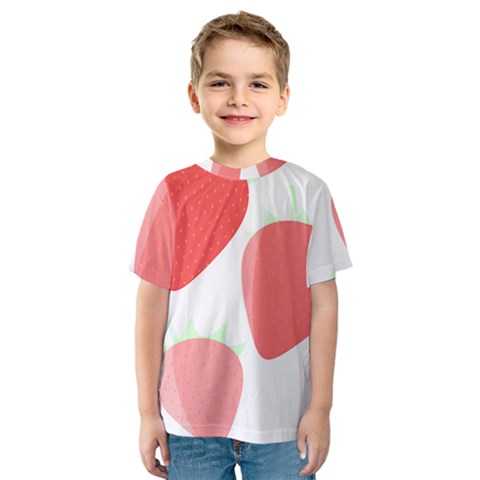 Strawberry T- Shirt Strawberries T- Shirt Kids  Sport Mesh Tee by maxcute