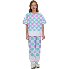 Sugar T- Shirt Pastel Lollipop Candy Pattern T- Shirt Kids  Tee And Pants Sports Set by maxcute