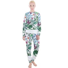 Tropical T- Shirt Tropical Bloom Wool Flowers T- Shirt Women s Lounge Set by maxcute