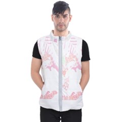 Tropical T- Shirt Tropical Bright Shrimp Flower T- Shirt Men s Puffer Vest by maxcute