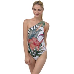 Tropical T- Shirt Tropical Fashion Florealense T- Shirt To One Side Swimsuit by maxcute