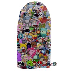 Assorted Cartoon Characters Doodle  Style Heroes Microwave Oven Glove by Jancukart