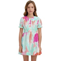 Tropical T- Shirt Tropical Gorgeous Floristic T- Shirt Kids  Sweet Collar Dress by maxcute