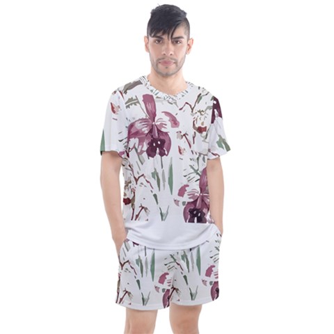 Tropical T- Shirt Tropical Pattern Hawaii T- Shirt Men s Mesh Tee And Shorts Set by maxcute