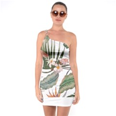 Tropical T- Shirt Tropical Pattern Quiniflore T- Shirt One Soulder Bodycon Dress by maxcute