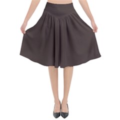 Mahogany Muse Flared Midi Skirt by HWDesign