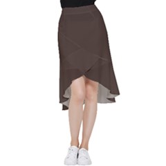 Mahogany Muse Frill Hi Low Chiffon Skirt by HWDesign