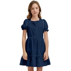 Sapphire Elegance Kids  Puff Sleeved Dress by HWDesign