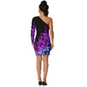 Sparkle Long Sleeve One Shoulder Mini Dress View4