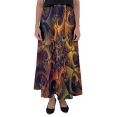 Digitalartflower Flared Maxi Skirt by Sparkle