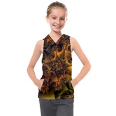 Digitalartflower Kids  Sleeveless Hoodie by Sparkle