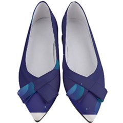 Abstract Blue Texture Space Women s Bow Heels by Ravend