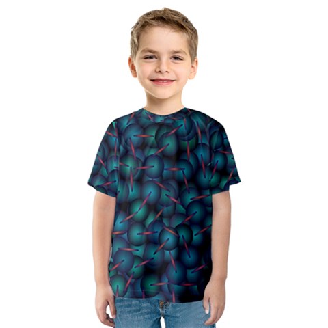 Background Abstract Textile Design Kids  Sport Mesh Tee by Ravend