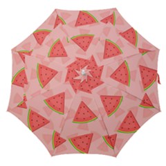 Background Watermelon Pattern Fruit Food Sweet Straight Umbrellas by Jancukart