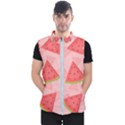 Background Watermelon Pattern Fruit Food Sweet Men s Puffer Vest View1