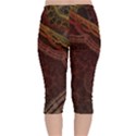 Fractal Pattern Geometric Pattern Velvet Capri Leggings  View2