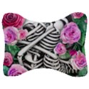 Floral Skeletons Velour Seat Head Rest Cushion View1