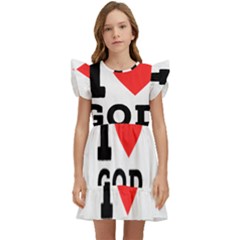 I Love God Kids  Winged Sleeve Dress by ilovewhateva