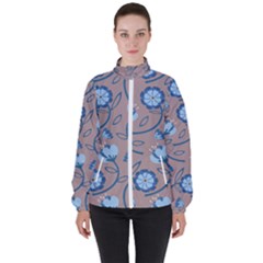 Flower Women s High Neck Windbreaker by zappwaits