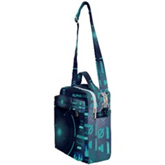 Sci Fi Computer Screen Crossbody Day Bag by Uceng