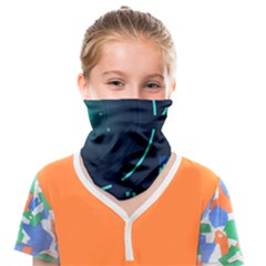 Sci Fi Computer Screen Face Covering Bandana (kids) by Uceng