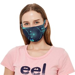 Sci Fi Computer Screen Crease Cloth Face Mask (adult) by Uceng