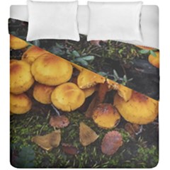 Orange Mushrooms In Patagonia Forest, Ushuaia, Argentina Duvet Cover Double Side (king Size) by dflcprintsclothing