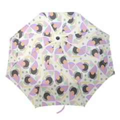 Pattern Pastel Drawing Art Folding Umbrellas by Uceng