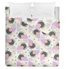 Pattern Pastel Drawing Art Duvet Cover Double Side (queen Size) by Uceng