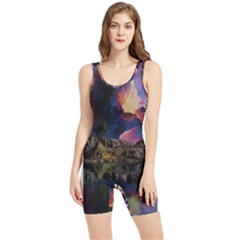 Lake Galaxy Stars Science Fiction Women s Wrestling Singlet by Uceng