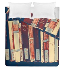 Books Shelf Library Book Shelf Duvet Cover Double Side (queen Size) by Uceng