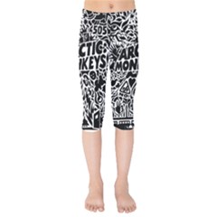 Arctic Monkeys Digital Wallpaper Pattern No People Creativity Kids  Capri Leggings  by Sudhe