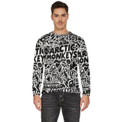 Arctic Monkeys Digital Wallpaper Pattern No People Creativity Men s Fleece Sweatshirt by Sudhe