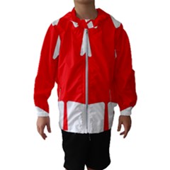 Canada Flag Canadian Flag View Kids  Hooded Windbreaker by Ravend