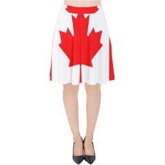 Canada Flag Canadian Flag View Velvet High Waist Skirt by Ravend