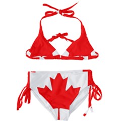 Canada Flag Canadian Flag View Kids  Classic Bikini Set by Ravend