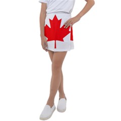 Canada Flag Canadian Flag View Kids  Tennis Skirt by Ravend