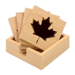 Canada Flag Canadian Flag View Bamboo Coaster Set by Ravend