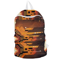 Technology Design Tech Computer Future Business Foldable Lightweight Backpack by Ravend