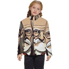 Ai Generated Psychotherapist Psychology Therapy Kids  Puffer Bubble Jacket Coat by danenraven