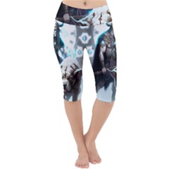 Ai Generated Viking God Fantasy Dog Norse Man Lightweight Velour Cropped Yoga Leggings by danenraven