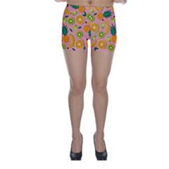 Fruits Tropical Pattern Design Art Skinny Shorts by Ravend