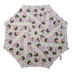 Pattern Pastel Drawing Art Hook Handle Umbrellas (large) by Ravend