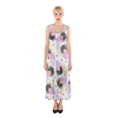 Pattern Pastel Drawing Art Sleeveless Maxi Dress by Ravend